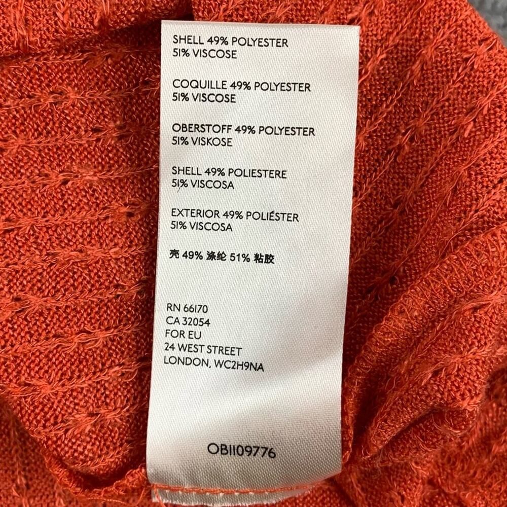 Maeve By Anthropologie Women's Ruffle Pullover Orange Cowl Neck Sweater  Size: S - Picture 12 of 15